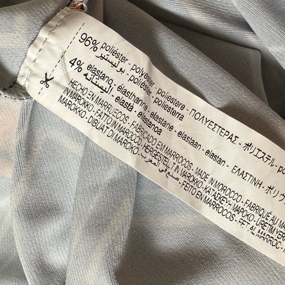 ZARA navy and orange retro mod geo print tunic top mini dress Size Medium - Picture 10 of 10